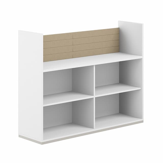 Стеллаж-комбо 1638 односторонний Norden Allegro AG.253.100.653.BG с экраном тканевым низким