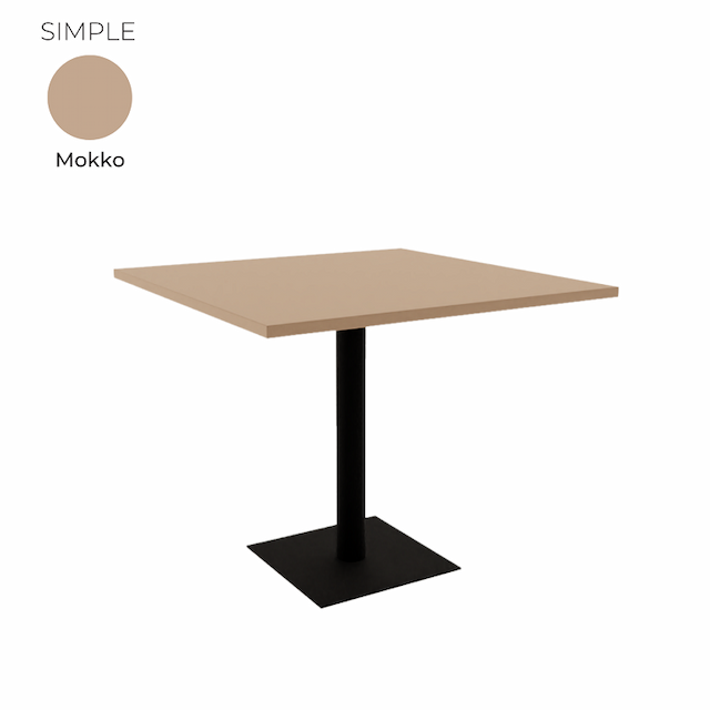 Стол обеденный квадратный Алсав 21SIMPLE.009 Mokko