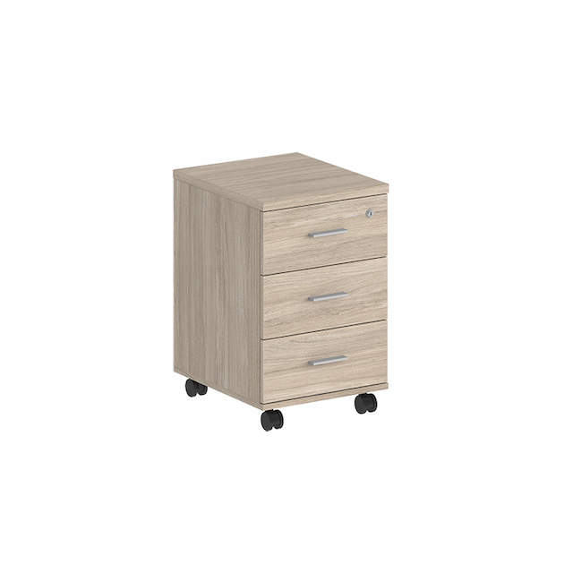 Тумба мобильная с 3 ящ. (метаб) с замком Norden Сигма SG.611.OL.OL.M