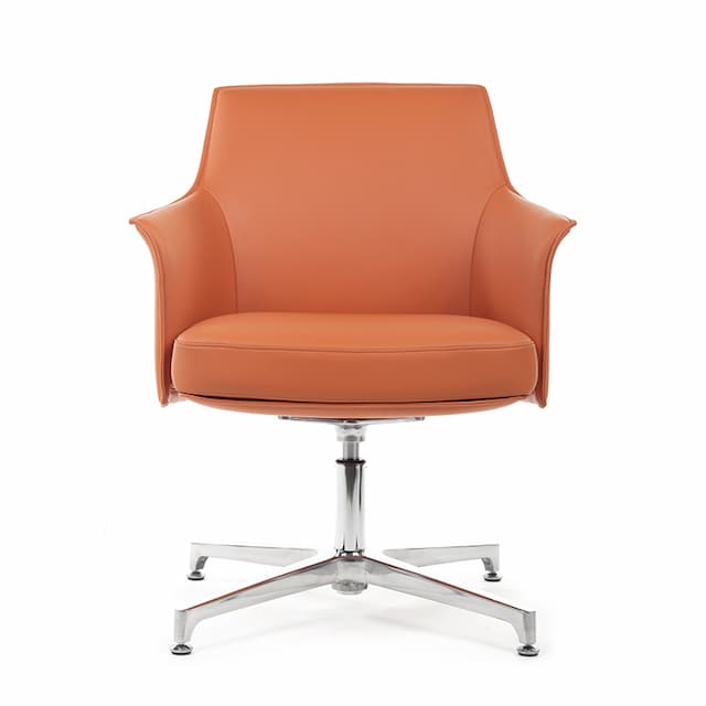 Кресло RV DESIGN Rosso-ST С1918 Оранжевый (3A ND9713) натуральная кожа