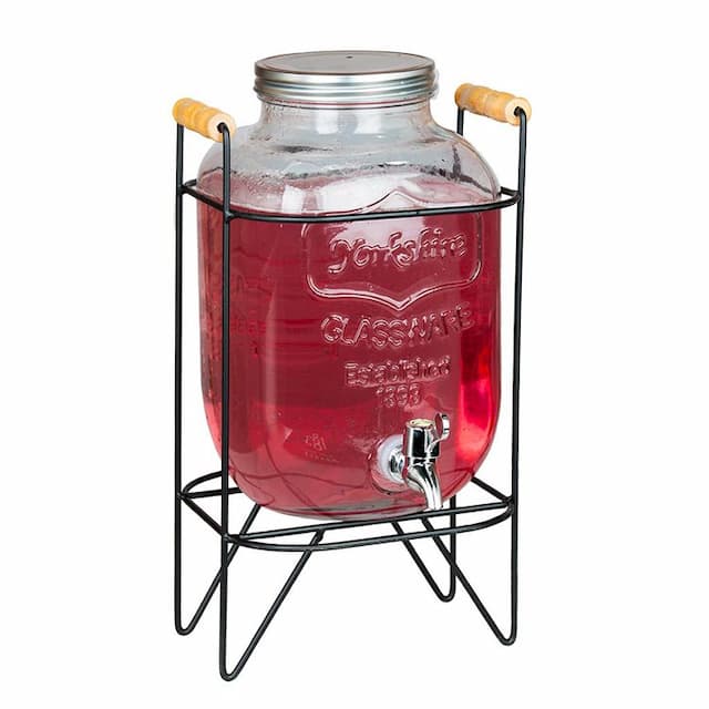 Банка емкость с краном 5 л d 16,5 см h27 см на подставке "Йоркшир" стекло P.L. Proff Cuisine арт. 81290260